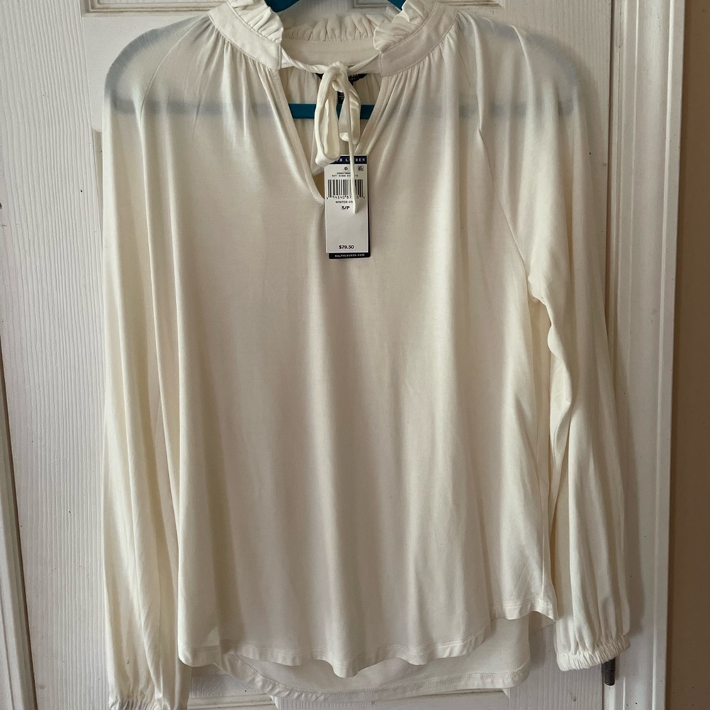 Ralph Lauren Beige Business Casual Top NWT